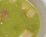 エンドウ豆と新ジャガとベーコンのスープ作り方7写真