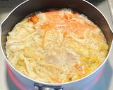 胡麻の風味満点☺人参と油揚げの胡麻味噌汁作り方3写真