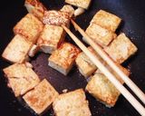 大満足！お豆腐とキャベツの焼き飯作り方2写真