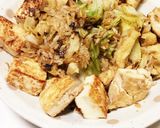 大満足！お豆腐とキャベツの焼き飯作り方6写真
