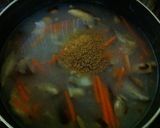 十三浜ワカメうどんの茹で汁でミルクスープ作り方3写真