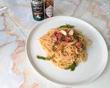 簡単！ツナとピーマンのトマトパスタ作り方4写真
