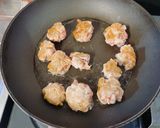 mしょうが焼き風豚こま団子作り方4写真