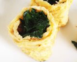 お弁当に♪ほうれん草のクルクル巻き作り方4写真