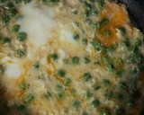 えんどう豆の卵とじ作り方4写真