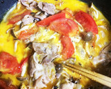 豚肉とトマトの卵とじ作り方5写真