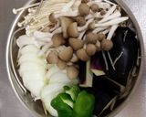 たっぷり野菜と豚肉の蒸しサラダ作り方1写真