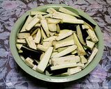 なすのピーナツ味噌和え作り方1写真