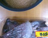 お祝いにも♪超簡単☆玄米でモチモチ鯛飯作り方1写真