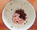 お弁当に♡なめたけツナ【おにぎりの具】作り方1写真