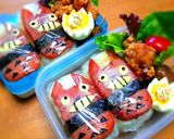 スパムでとなりのトトロ♪♪♪キャラ弁作り方1写真