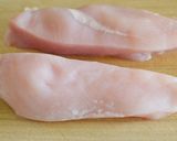 加熱してもパサつかない鶏むね肉の切り方作り方2写真