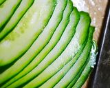 寒天と胡瓜の爽やか緑甘酢和え作り方5写真