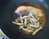 鮭としめじとほうれん草の照り焼き丼作り方11写真