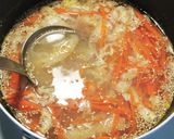 胡麻の風味満点☺人参と油揚げの胡麻味噌汁作り方7写真