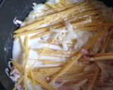 フライパン1つで！空豆のクリームパスタ♪作り方4写真