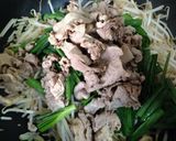 麺つゆで簡単 ニラ豚もやし炒め作り方5写真