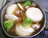 蕪を器に見立てて　カブの鶏詰め煮作り方2写真