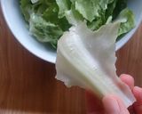 レタスをチン！簡単！湯引き風ホットサラダ作り方2写真