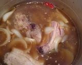★圧力鍋で！骨付き豚バラと大根の醤油煮★作り方1写真