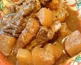 ★圧力鍋で！骨付き豚バラと大根の醤油煮★作り方4写真