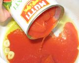 残り野菜とベーコンのトマトソースパスタ作り方2写真