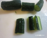 きゅうりとタコの豆板醤炒め作り方1写真