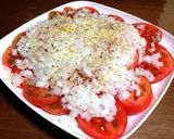 さっぱりトマトの玉ねぎのせサラダ作り方4写真