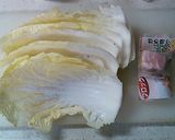 10分超簡単　うま白菜とベーコンの炒め物作り方1写真