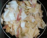 10分超簡単　うま白菜とベーコンの炒め物作り方6写真