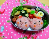 幼稚園 お弁当 キャラ弁♡ぶたさん作り方2写真