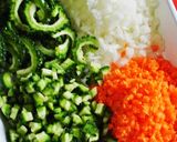 ゴーヤとひよこ豆のドライカレー作り方1写真
