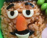 簡単キャラ弁★ポテトヘッド＆ハム作り方1写真