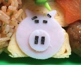 簡単キャラ弁★ポテトヘッド＆ハム作り方2写真