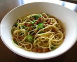 納豆とオクラのスープパスタ作り方8写真