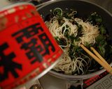 キクラゲとモロヘイヤの素麺チャンプルー作り方5写真