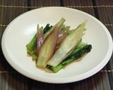 かぶの茎と葉とみょうがの副菜作り方3写真
