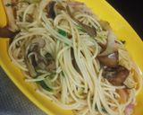 ＊ベーコンと水菜とキノコのパスタ＊作り方5写真