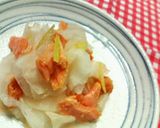 あっさりおかず☆甘塩鮭と大根のレモンがけ作り方4写真