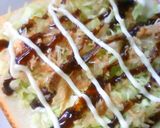 簡単☆キャベツだけで☆お好み焼きトースト作り方3写真