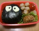 まっくろくろすけキャラ弁作り方5写真