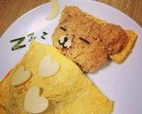 リラックマオムライス作り方3写真