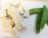 簡単絹さやと豆腐のお味噌汁作り方1写真