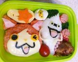 妖怪ウォッチ☆ジバニャンとウィスパー弁当作り方7写真