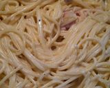 生ハムのクリームパスタ作り方6写真