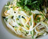 ランチに♪胡瓜と卵のさっぱり冷やしうどん作り方3写真