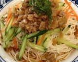*肉味噌のせ冷や麦*作り方5写真