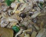 ご飯がすすむ♫簡単豚コマきのこマヨ甜麺醤作り方5写真