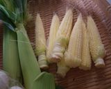 茹でヤングコーンは、からしマヨネーズで作り方1写真