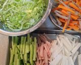 ごま香る五種野菜のサラダ〜根菜編作り方1写真